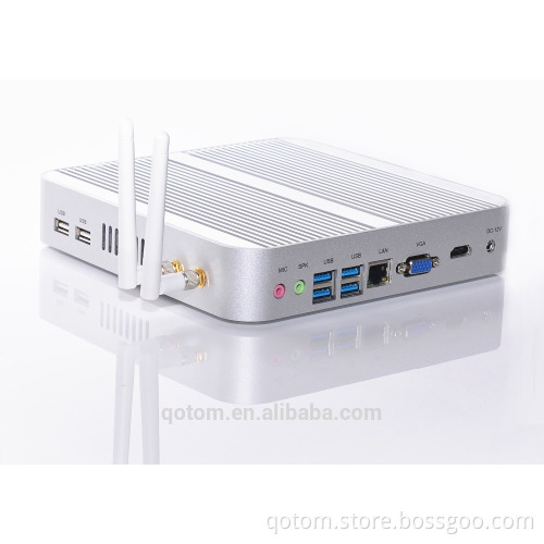 Desktop pc Core i5 industrial computer T4200U core i5-4200U processor on board X86 12V Fanless HD 4K Media Player